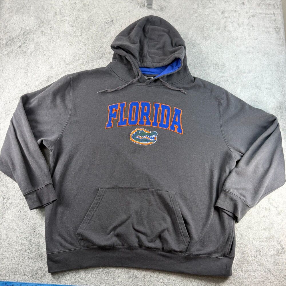 Florida Gators Hoodie Mens 4XL Stadium Athletics Gray NCAA Embroidered Pullover